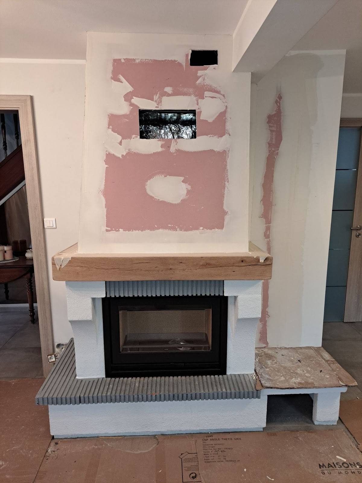 Installation d'un insert à bois de la marque Contura à Oberhausbergen